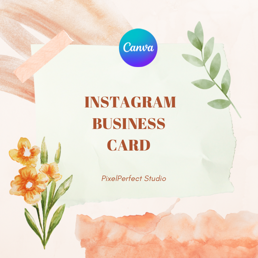 Instagram Business Card - Editable in Canva