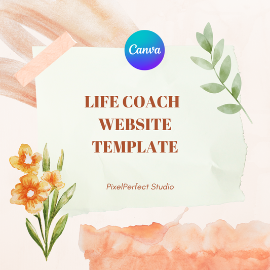 Life Coach Website Template Canva